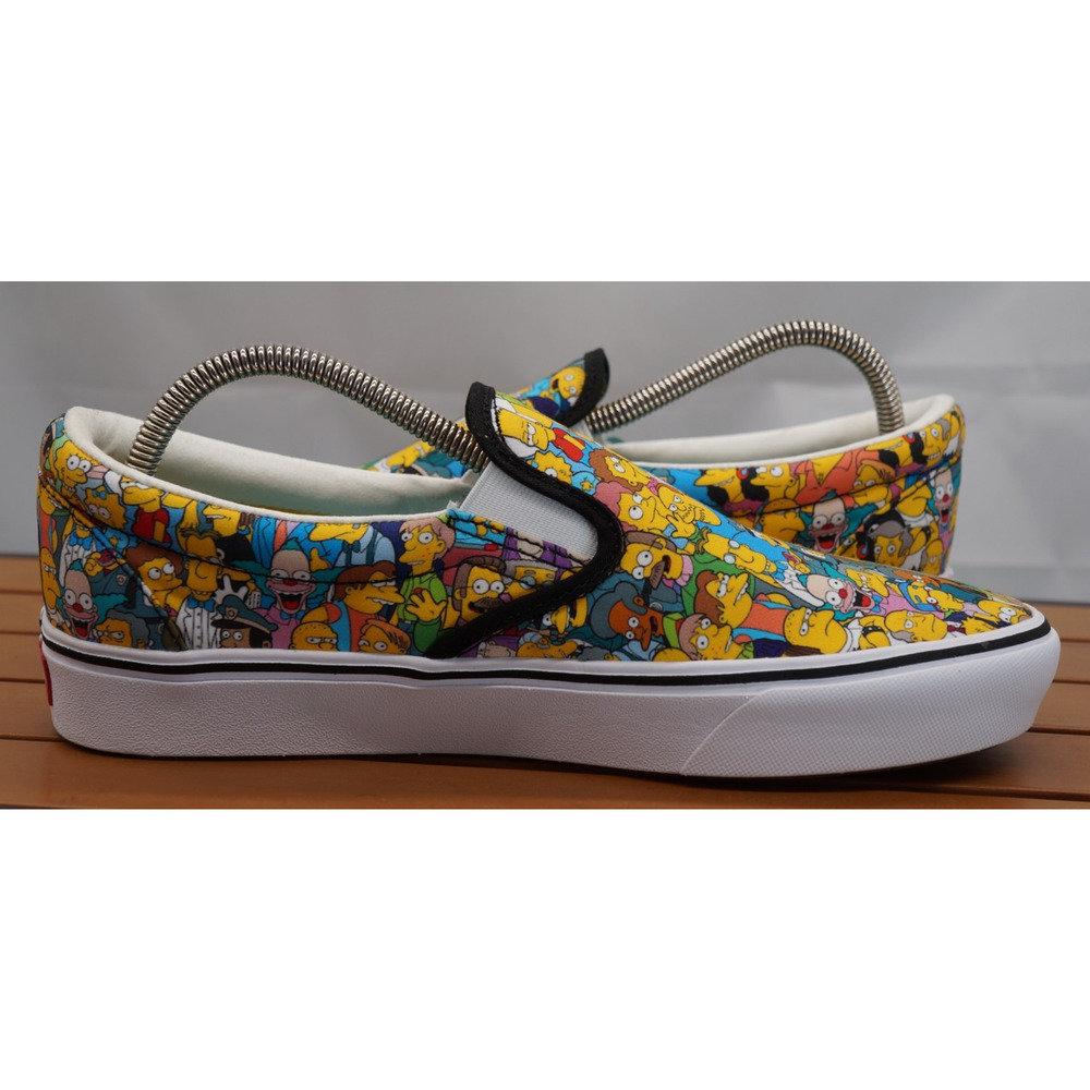 VANS X THE SIMPSONS SHOES MENS 9.5 SPRINGFIELD COLLAGE COMFYCUSH CLASSIC SLIP-ON - Picture 10 of 14